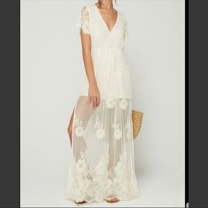 Alina Mumu Lace Maxi Romper